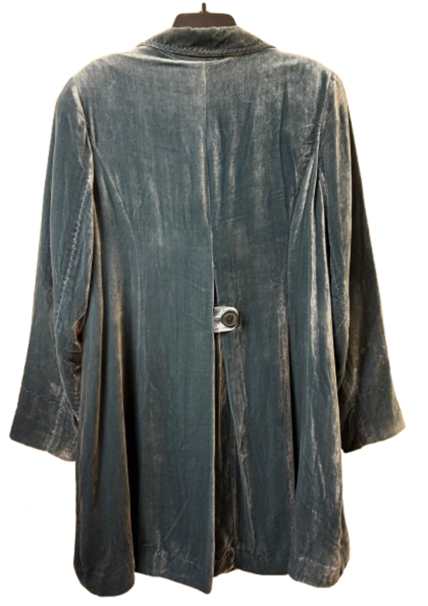 Cold Water Creek Green Crushed Velvet Blazer - W 18 | Preowned