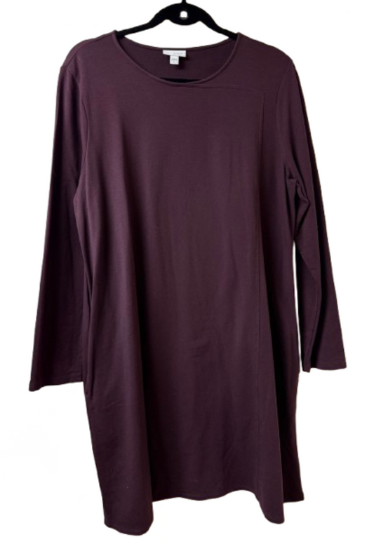 Pure Jill Eggplant Dress - Large | Preowned