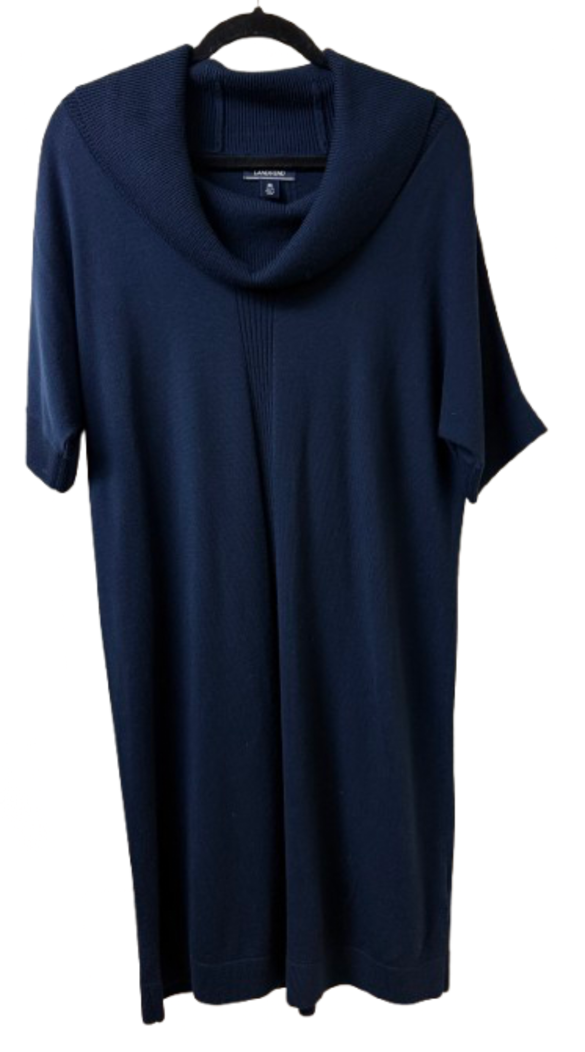 Michael Kors Navy Cowl Neck Sweater Dress - SZ 10-12 | Preowned