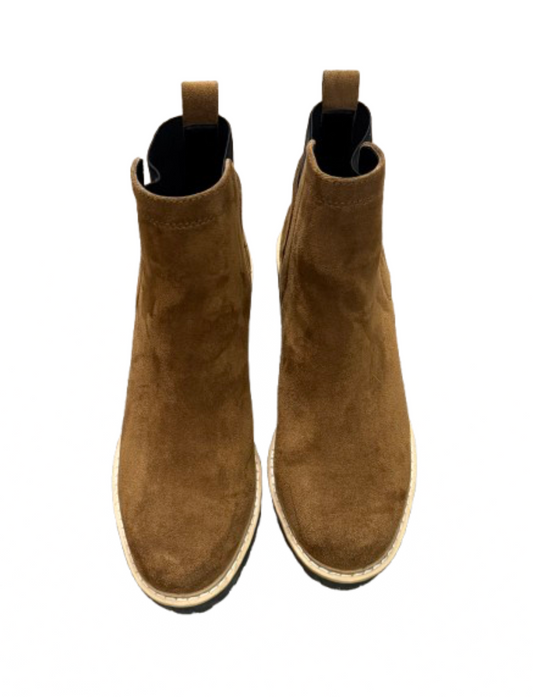 dv Brown Faux Suede Ankle Boots SZ 9 | Preowned