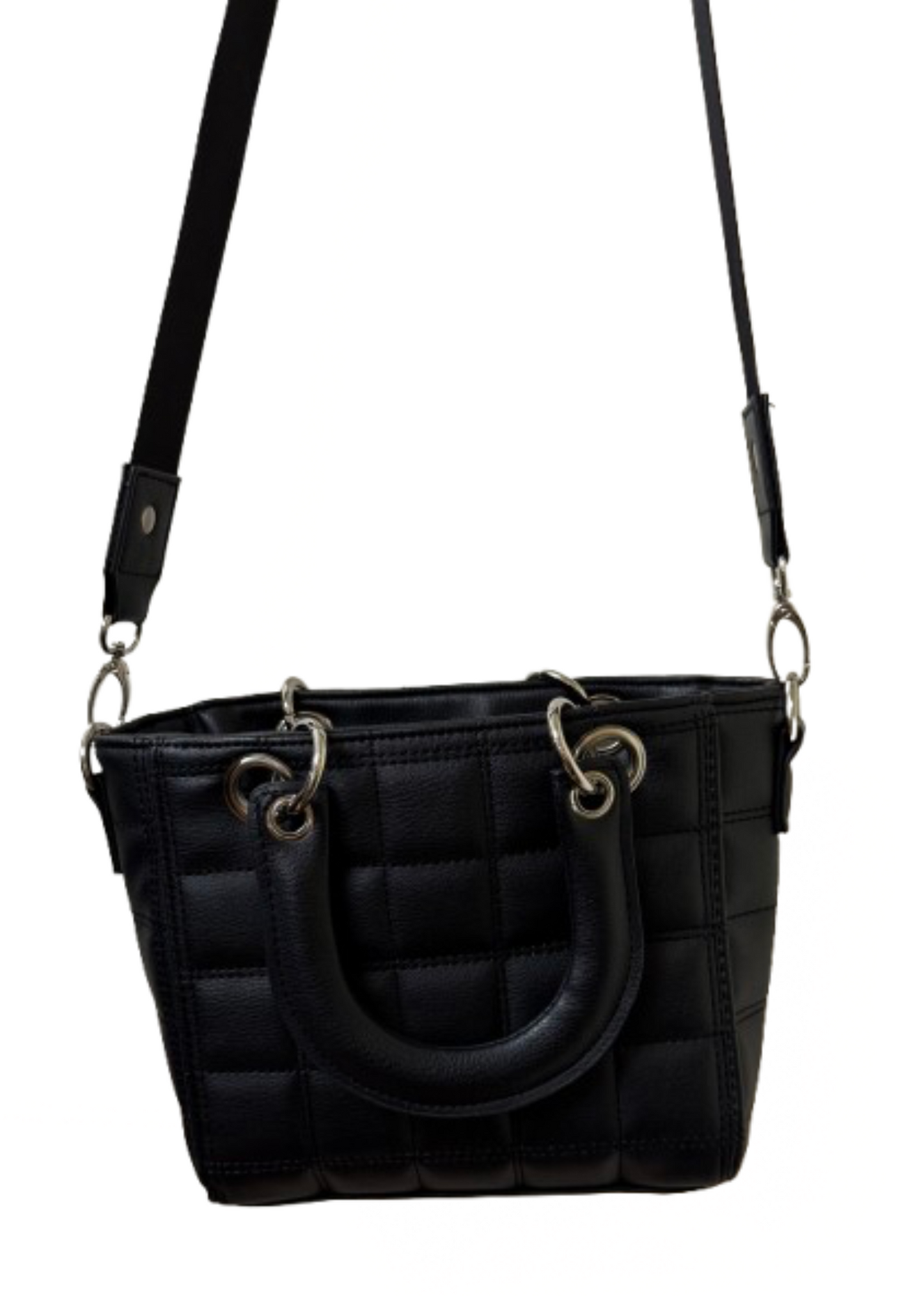 Madden Girl Black Handbag with Crossbody Strap | Preowned