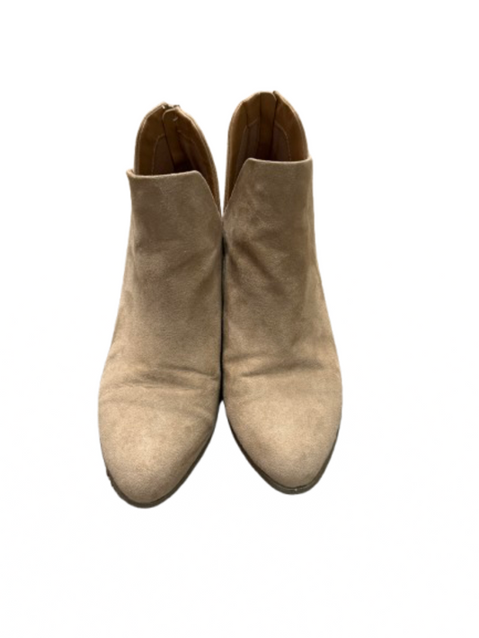 So Tan Faux Suede Ankle Boots Sz 9 | Preowned