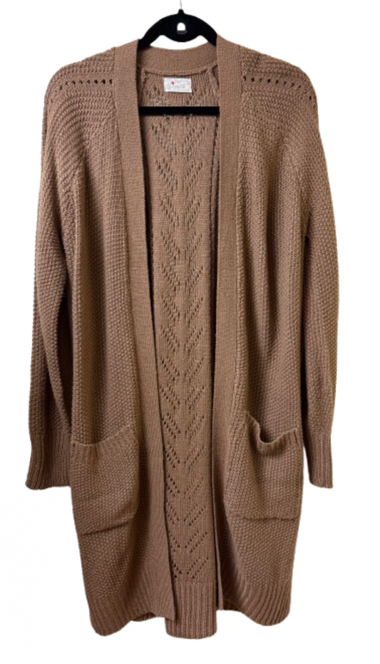 Proof Appeal Tan Cardigan Sweater - Large | Preowned