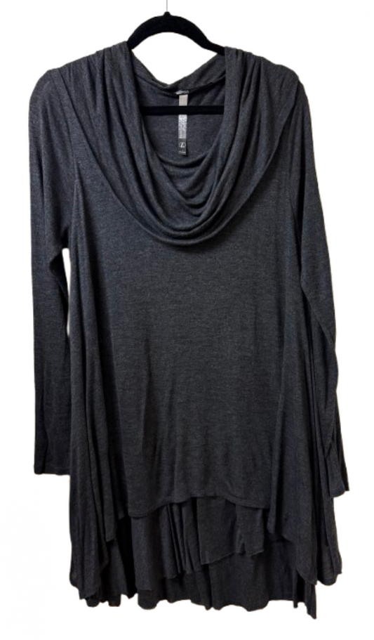 Kensie Gray Cowl Neck Dress- Large | Preowned