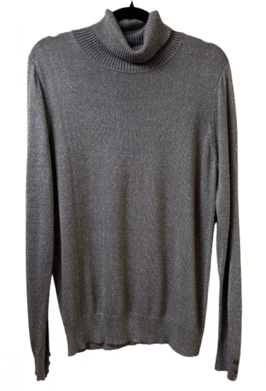 Joseph A. Gray Shimmer Turtleneck Top - Medium | Preowned