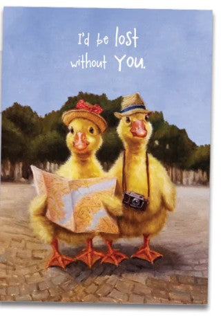 Lost Without You Anniversary Card
