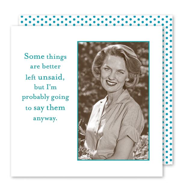 Napkins: Better Left Unsaid