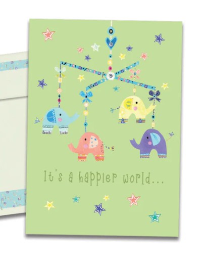 Happier World New Baby Card