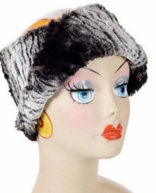 Luxury Faux Fur Headband in Smouldering Sequoia
