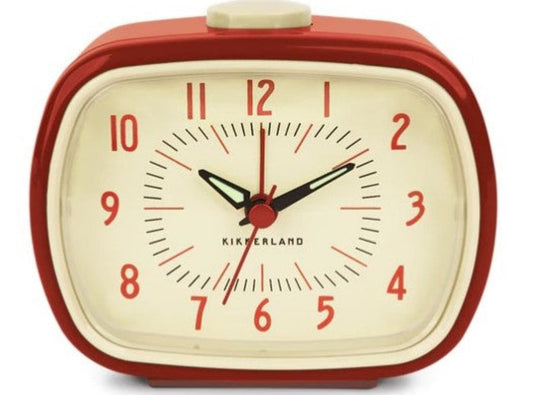 Red Retro Alarm Clock
