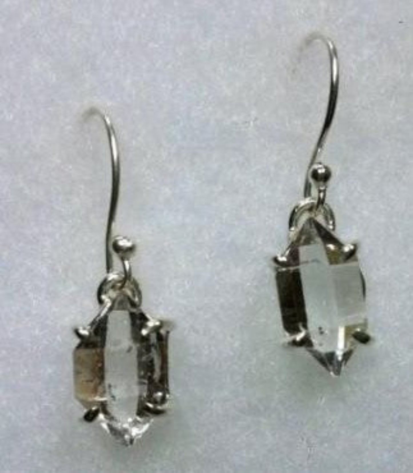 Sterling Silver Herkimer Diamond Earrings