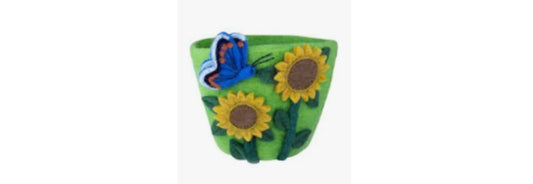 Felted Wool Decorative Pot