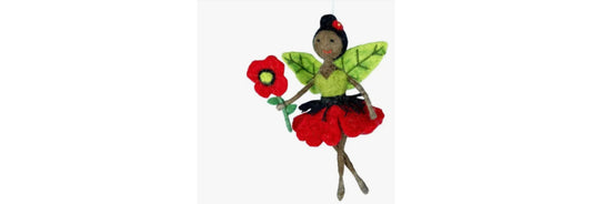 Felt Flower Fairy Ornaments