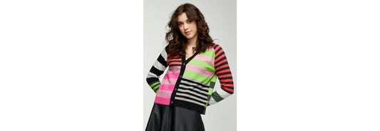 Multi Colored Cardigan Sweater