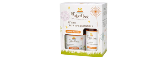 Naked Bee Lil ' Ones Bath Time Essentials Set - Orange Popsicle