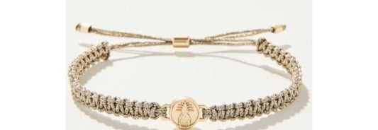 Friendship Bracelet Metallic Gold/Pineapple