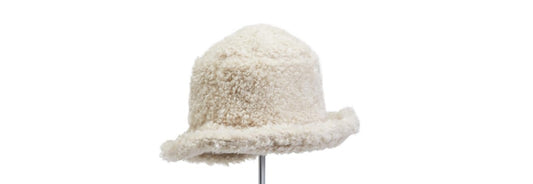 Sherpa Style Bucket Hat - Ivory