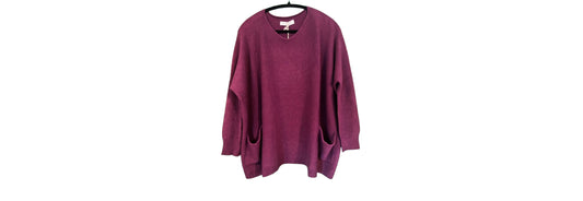 Amazing Woman Caryf Sweater |One Size - Plum