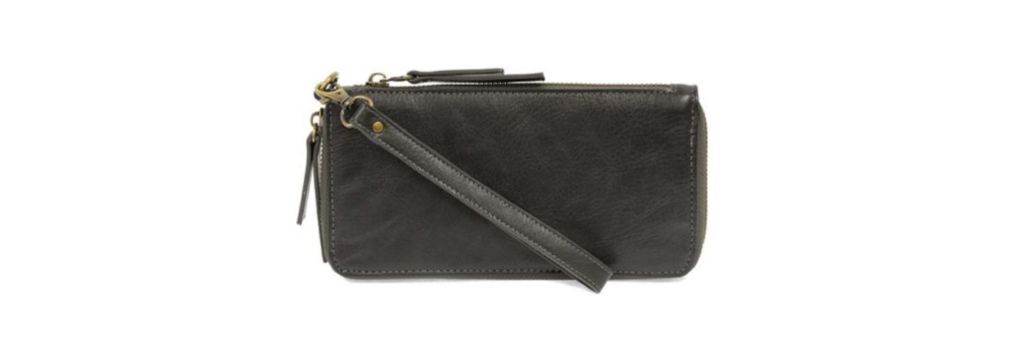 Chloe Zip Around Wristlet Wallet - Hematite