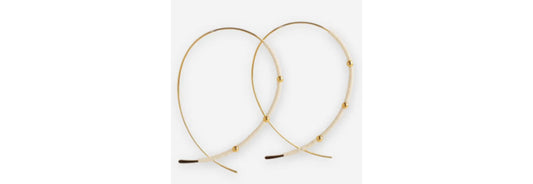 Confetti Earrings Matte Smokey Ivory/Gold