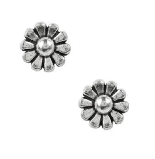 Sterling Silver Earrings Daisy Flower Studs