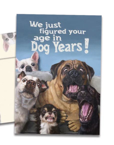 Age in Dog Years Birthday Birthday Card
