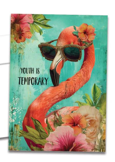Forever Flamingo Birthday Card