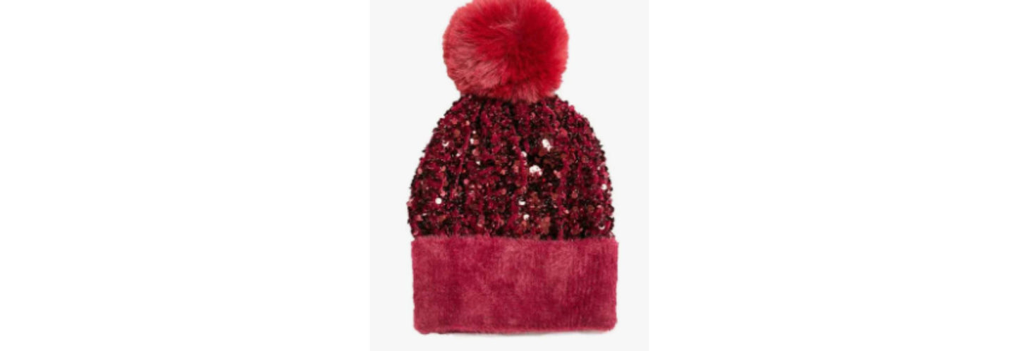 Hat Sequins Wine