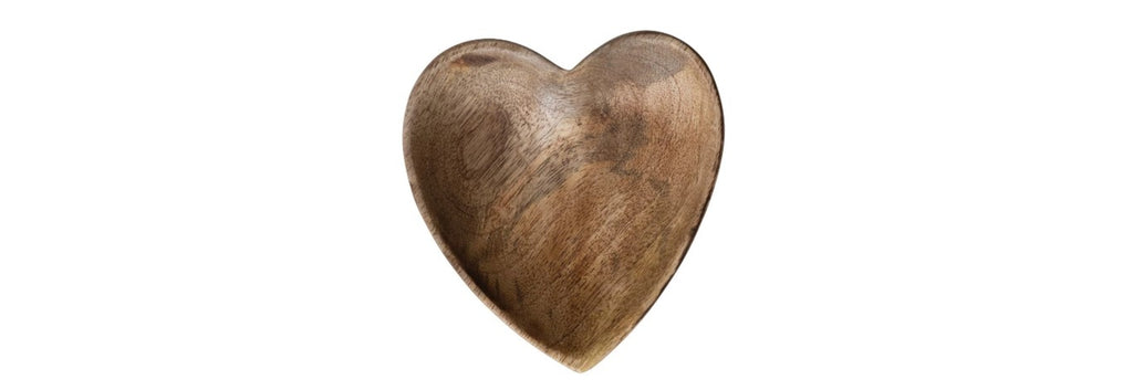 Heart Dish Mango Wood