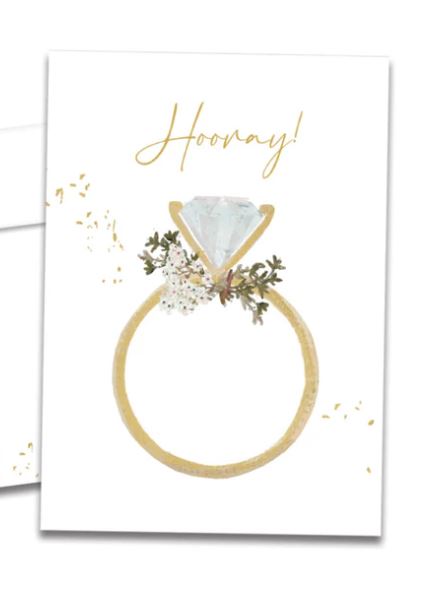 Hooray Engagement Card