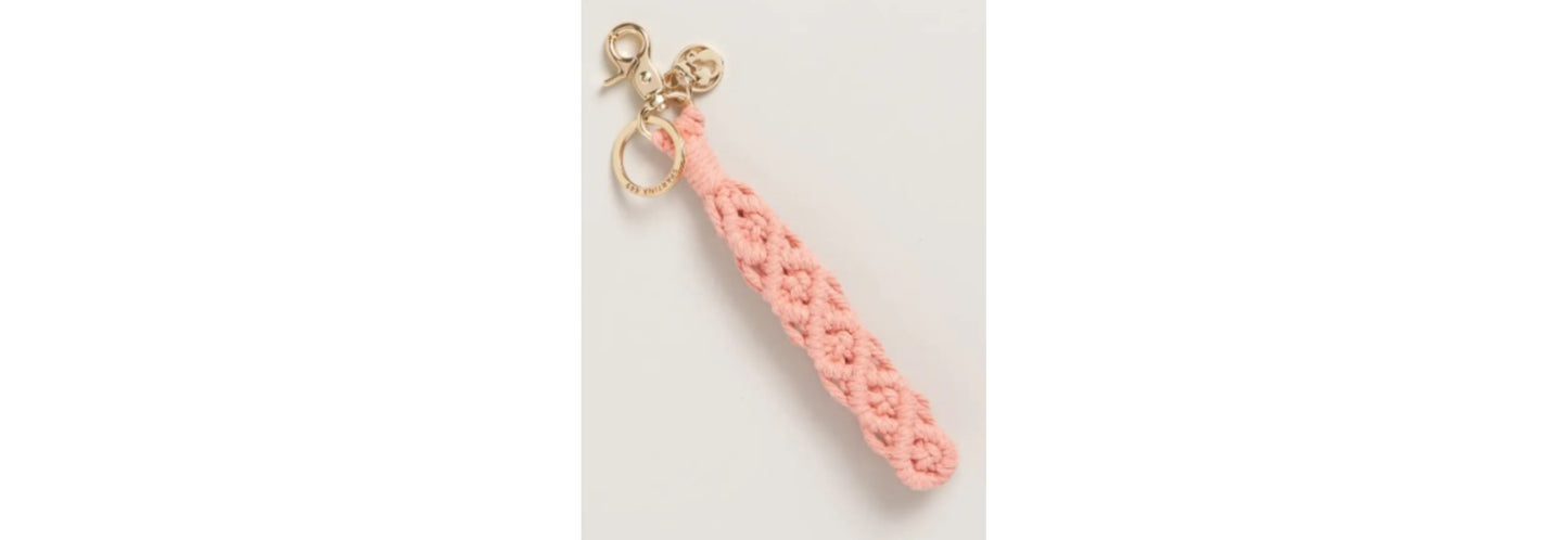 Macrame Keychain - Pink