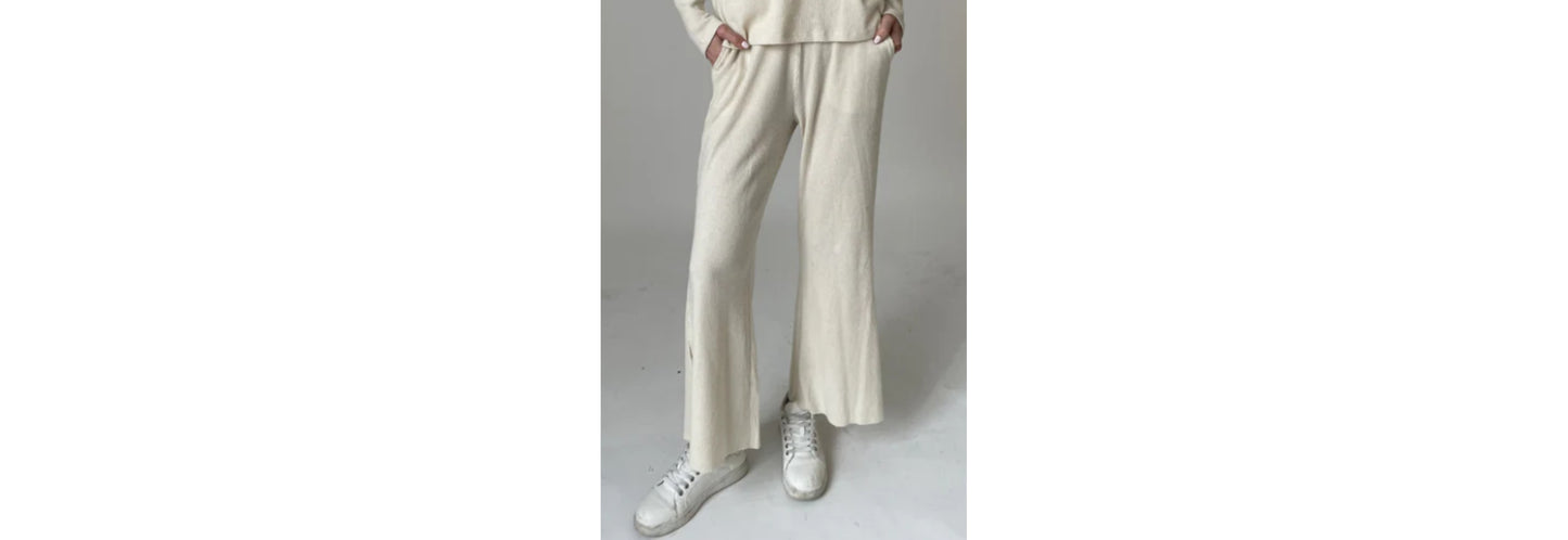 Lazy Sunday Pants - Eggshell