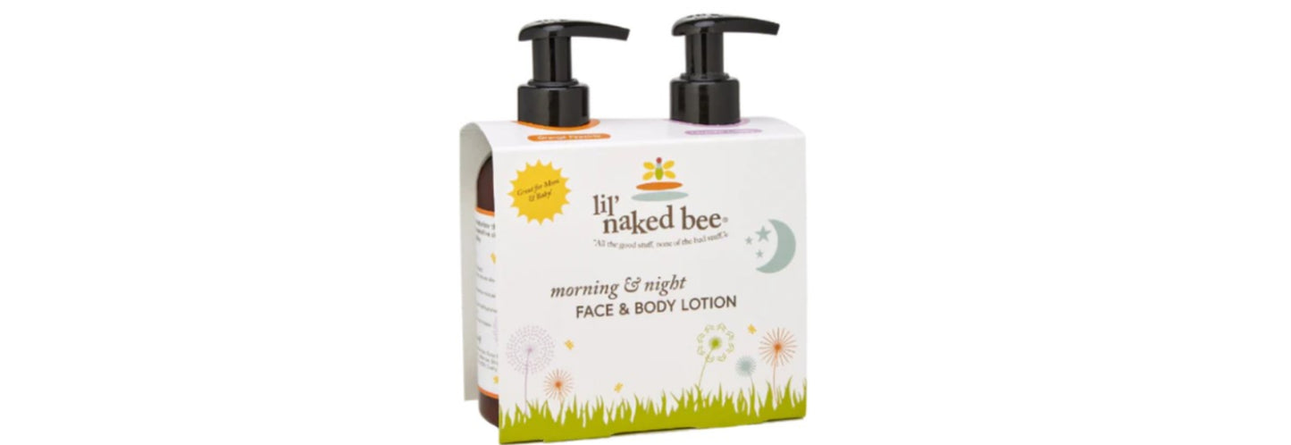 Naked Bee - Lil' Ones Morning & Night Lotion Gift Set