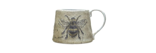 Stoneware Mug with Bee