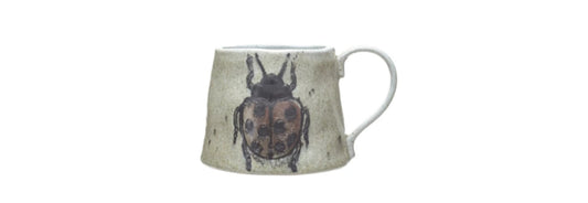 Stoneware Mug with Bee