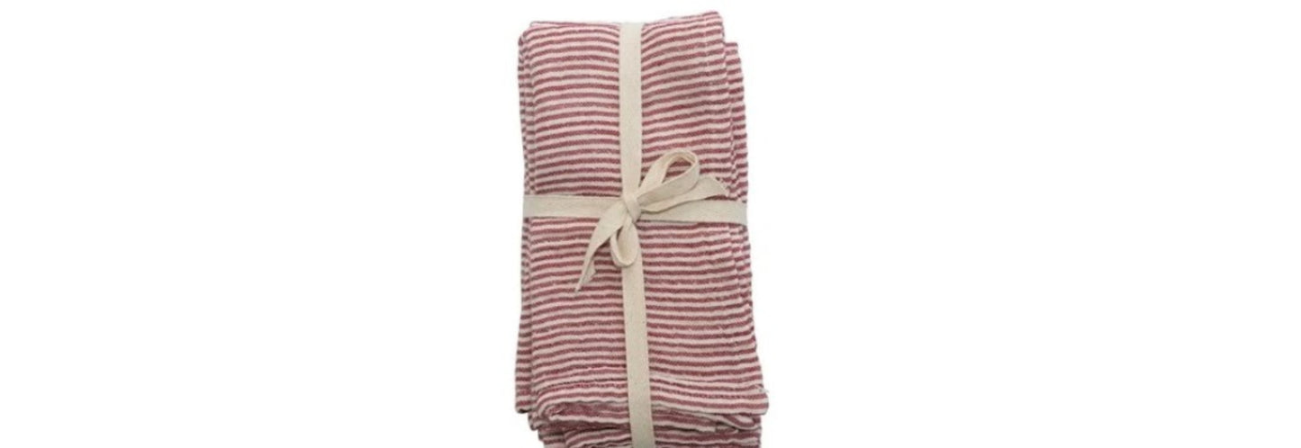 Red Striped Napkins