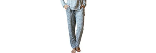 Heathered Jersey Pants - Gray