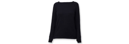 Weekender Raglan Top - Black