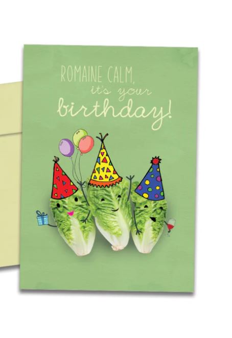 Romaine Calm Birthday Card