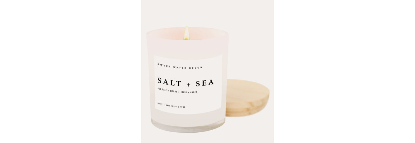 Soy Candle: Salt and Sea 11 oz