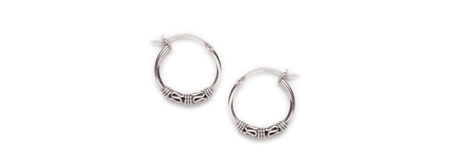 Earrings Bali Serpentine Hoops by Tomas