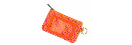 ID Case Zippered Pouch - Orange Burst