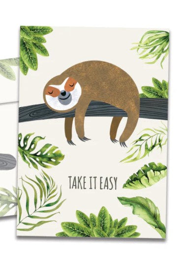 Sloth Slow Lane Get Well Card