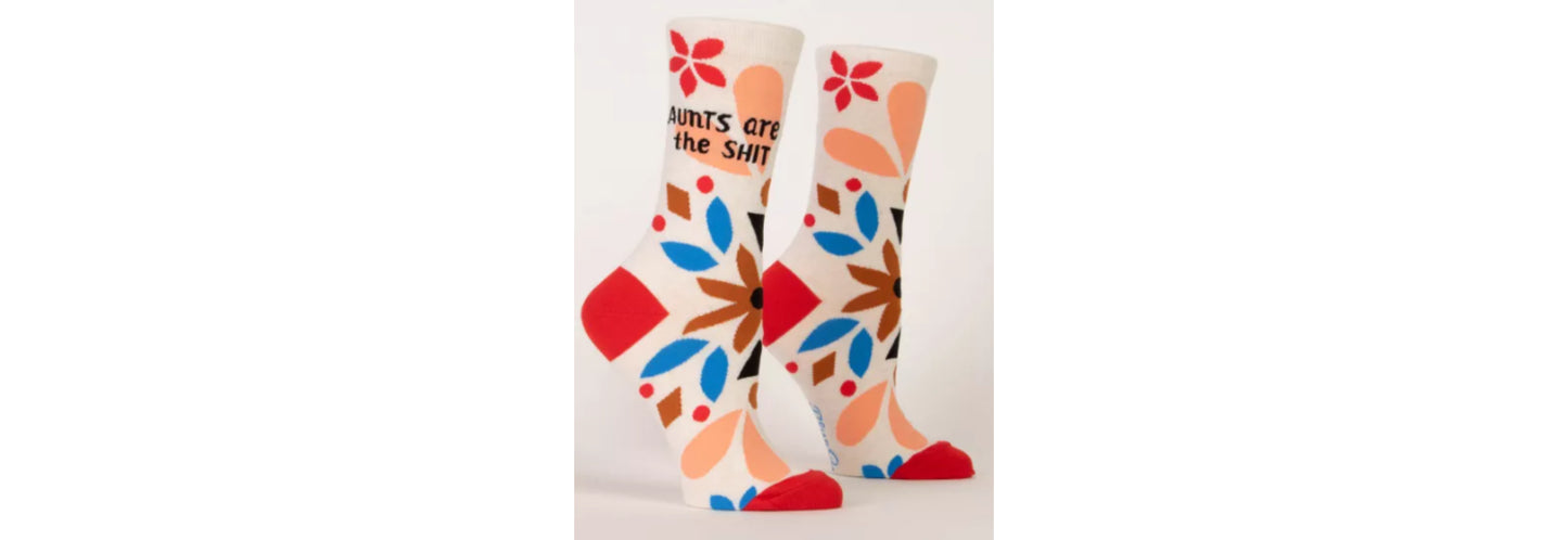 Women's Crew Socks: Aunts Are The Shit