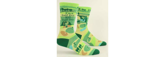 Men's Crew Socks: Big Golf Guy