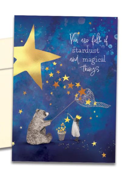 Stardust Bear Birthday Card