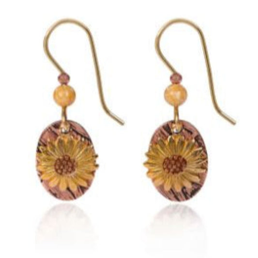 Earrings Warm Sunflower Drop