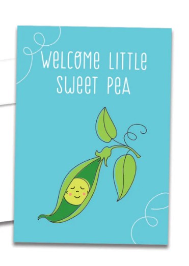 Welcome Sweet Peal New Baby Card