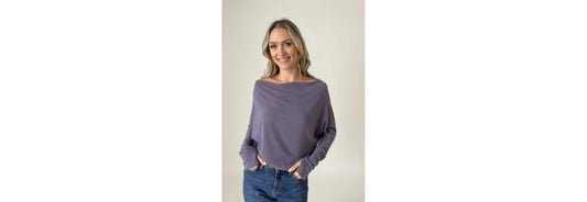 The Anywhere Top in Dark Lavender