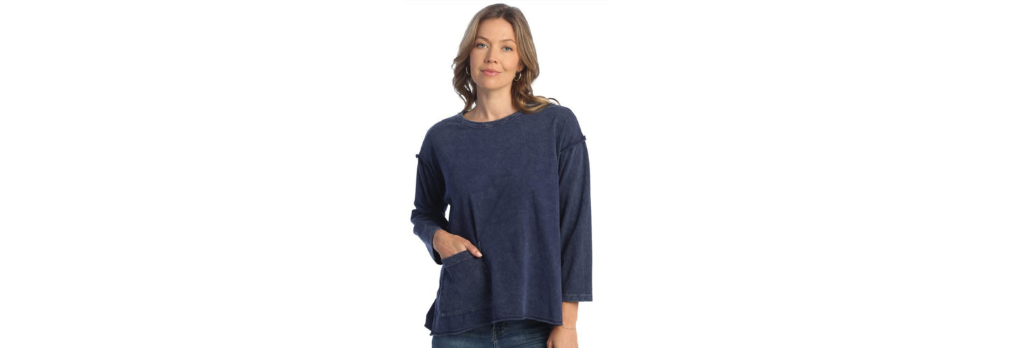 Mineral Wash Drop Sholder Top